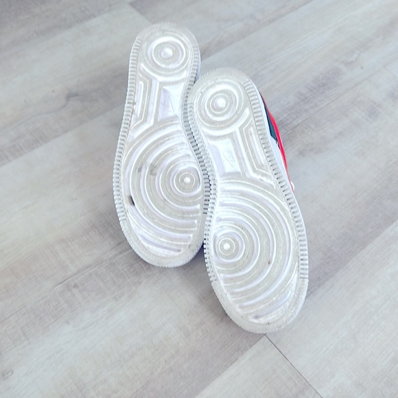 Woman Nike Air Force 1 Shadow 'White Solar Red' DB3902-100 - Picture 4 of 6